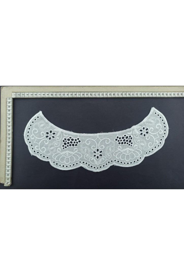 Pamuk Polyester Bebe Yaka Brode Kumaş, Bohrerli