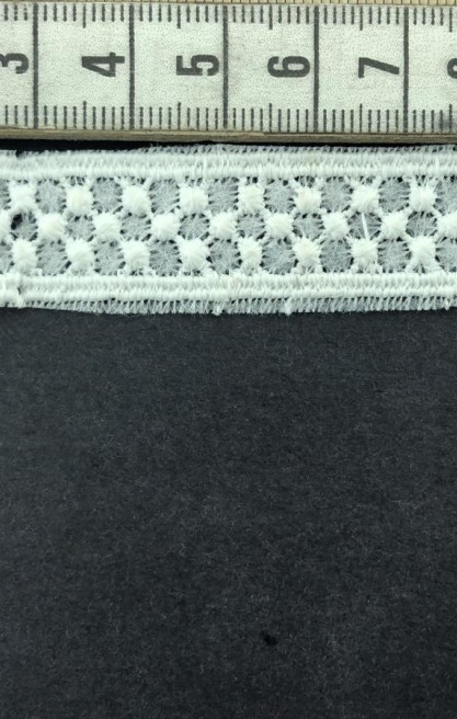 2 cm Genişliğinde Mavi Mat Polyester Brode Bant