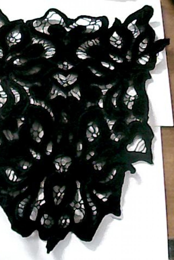 2720 BRODE/YAKA/POLYESTER/KADİFE/SİYAH