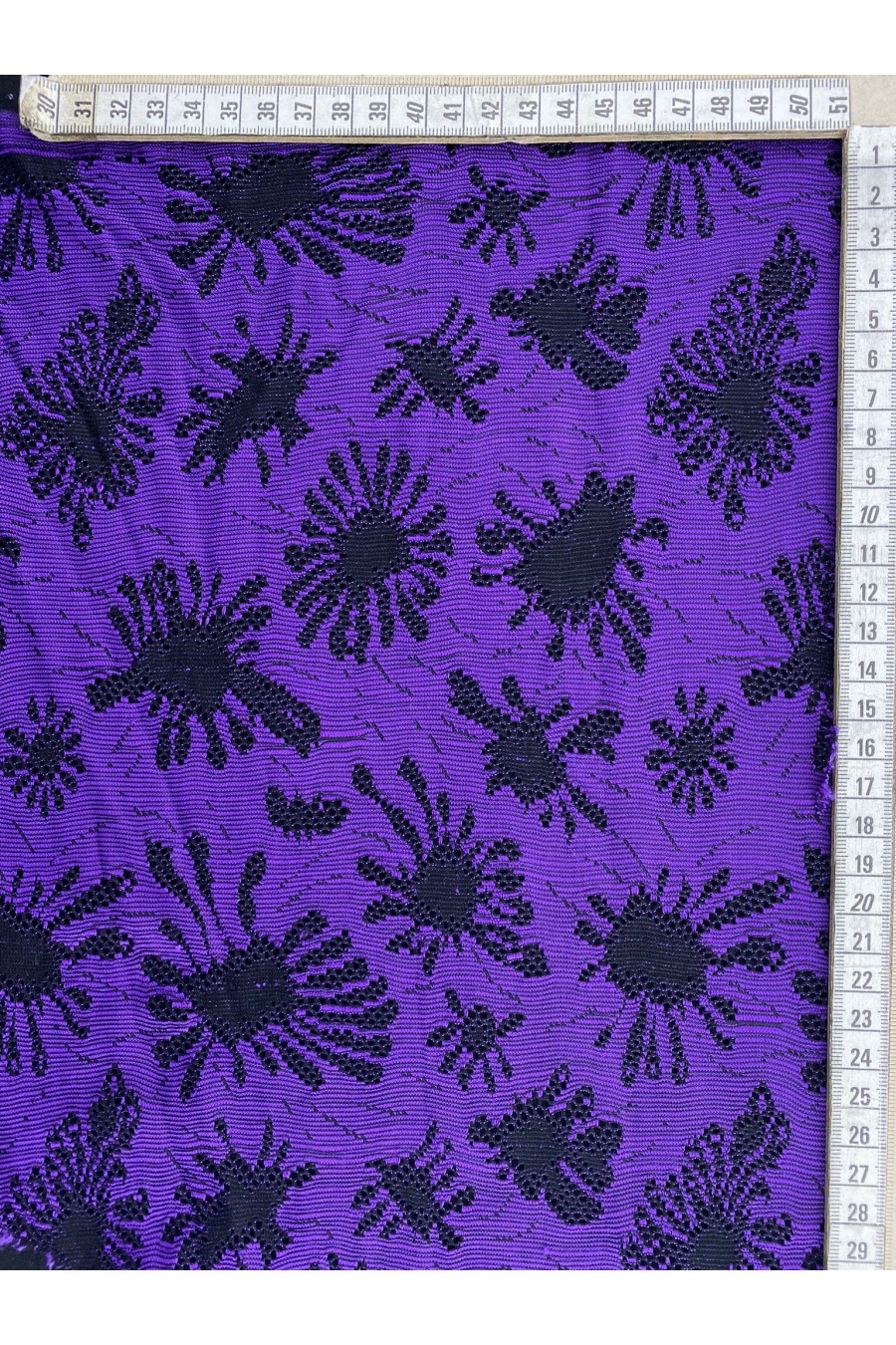 Mor Naylon Polyester Dantel, Yerli, 150 cm