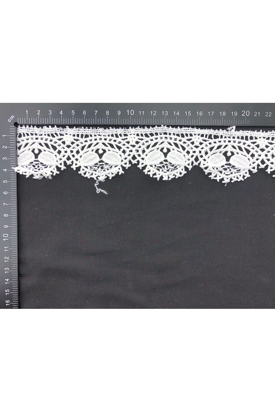 Beyaz Mat Polyester Güpür Brode Bant