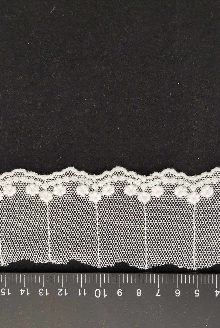 5 cm Ham Pamuk Güpür Brode Bant