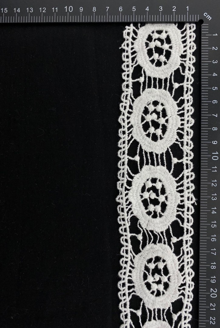 Pembe Pamuk Güpür Brode Bant, Yerli