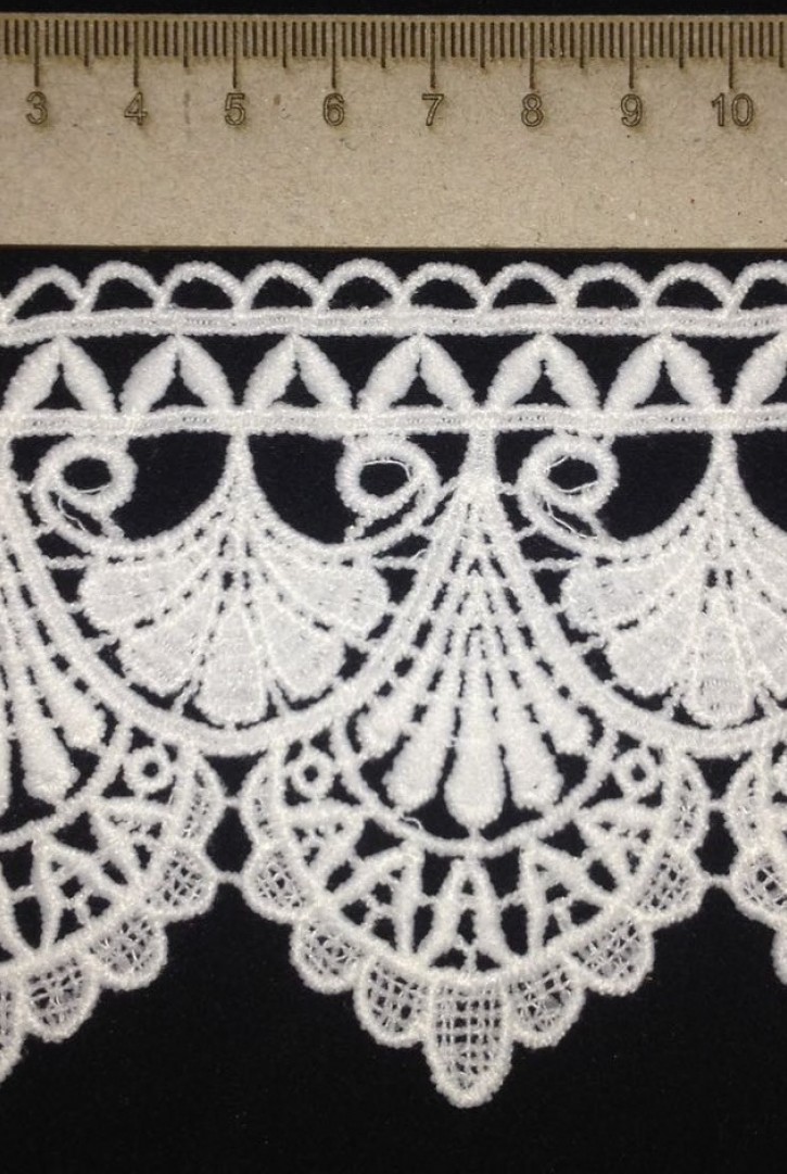 Brode İthal Güpür Bant Mat Polyester Siyah