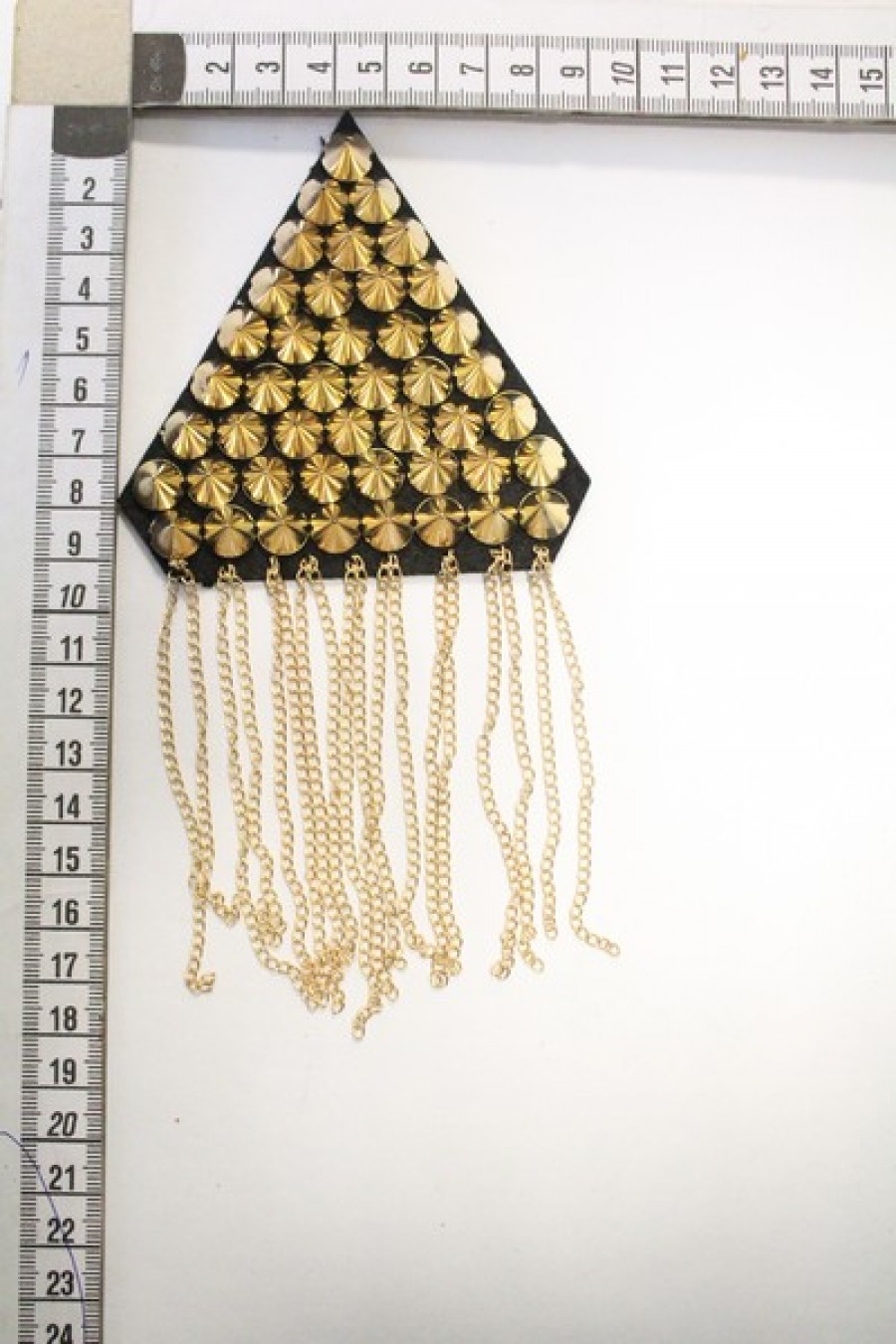 1304-ADET Zincirli Siyah-Gümüş Apolet