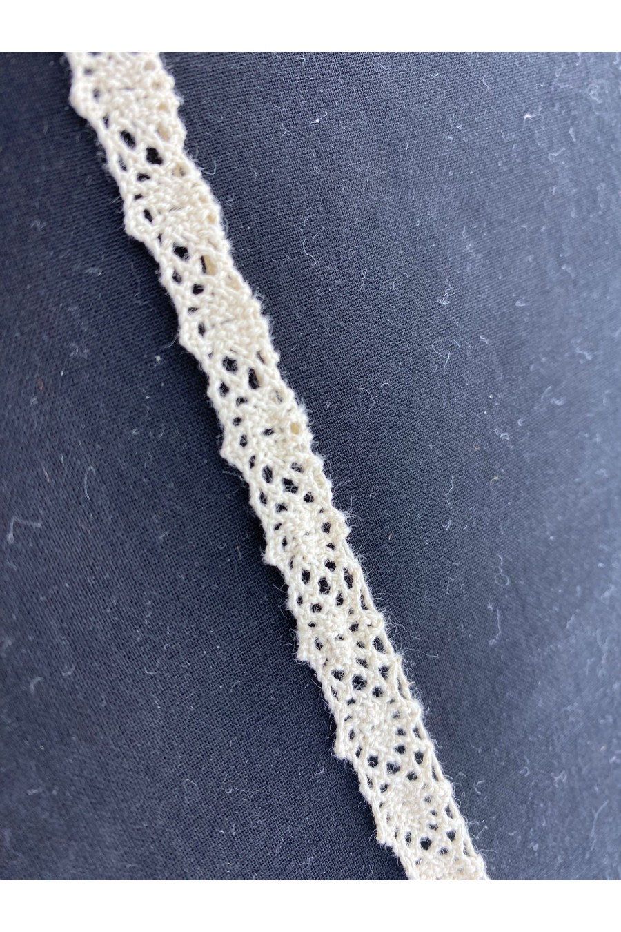 Ham Kopanakı Pamuk Dantel Bant, 1 cm