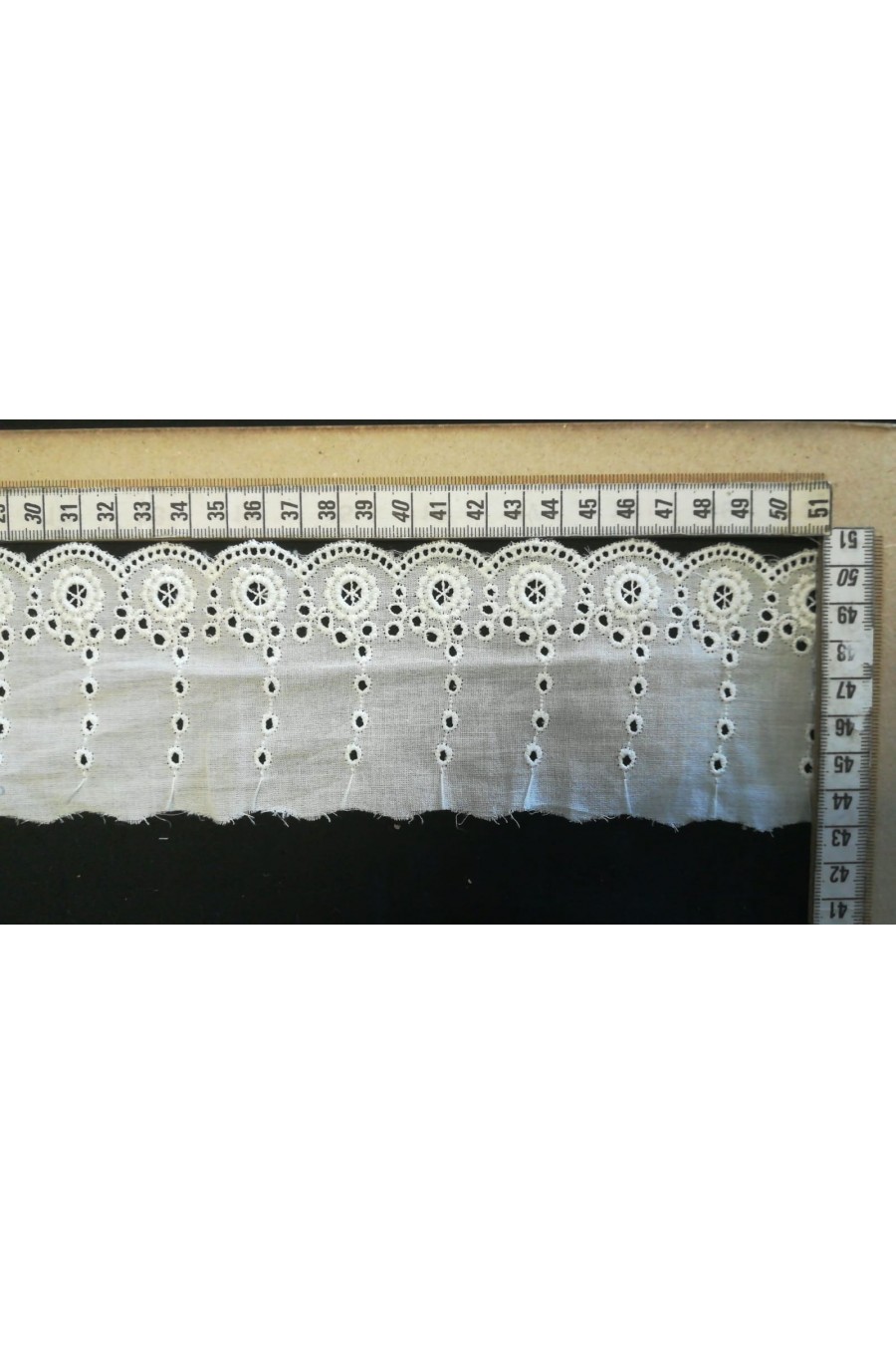 Pamuk Tül Üzeri Brode Bant