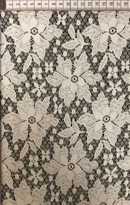 Siyah Naylon Polyester Dantel - Yerli Üretim (7466)