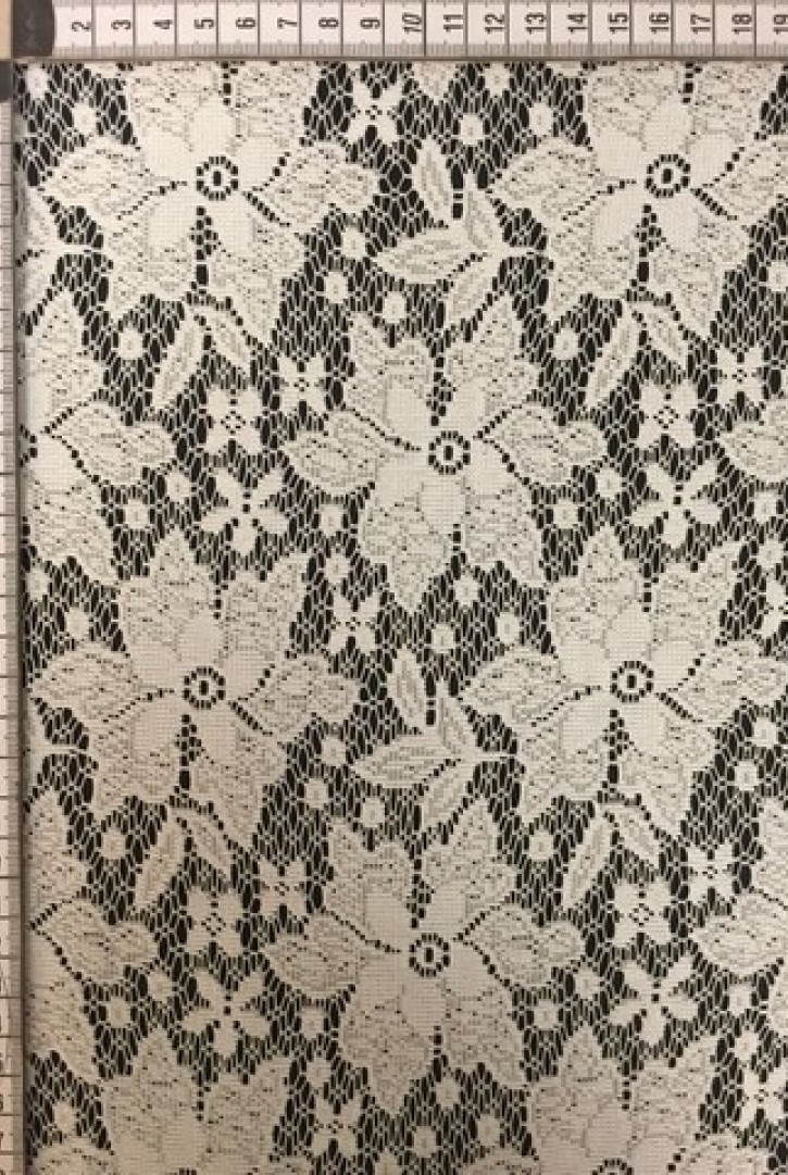 Siyah Naylon Polyester Dantel - Yerli Üretim (7466)