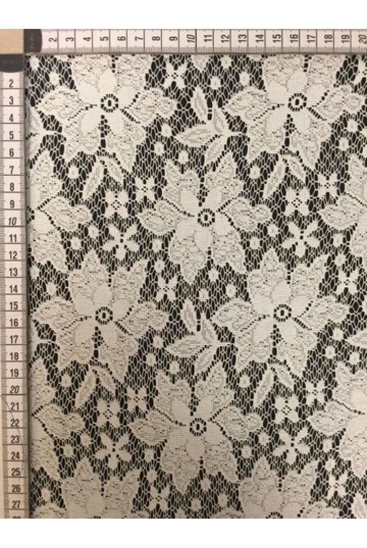 Siyah Naylon Polyester Dantel - Yerli Üretim (7466)