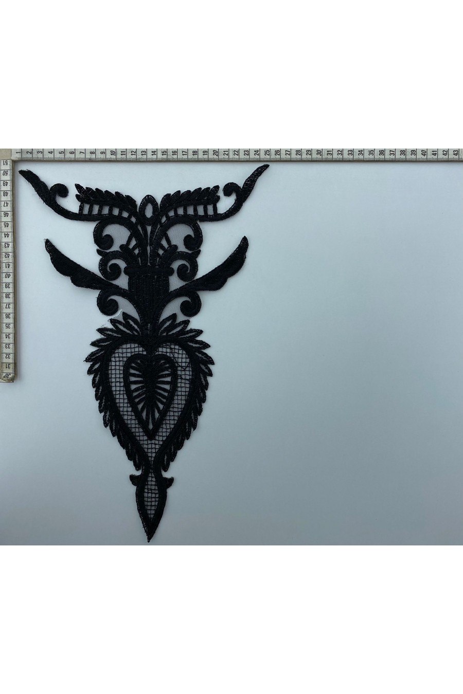 Ham Renk Düz Aplik Polyester Brode