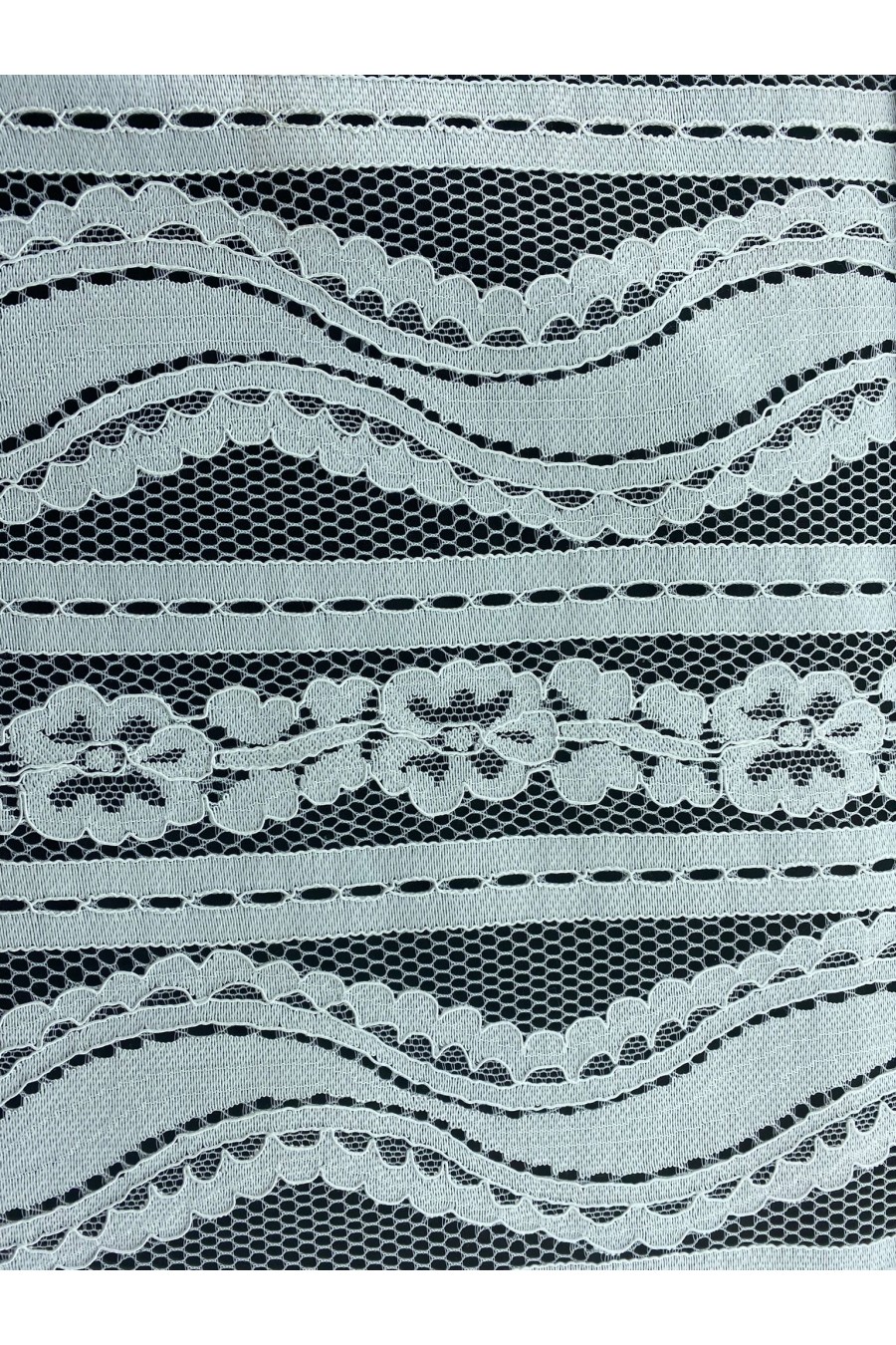 6200 DANTEL/İTHAL/LEZ/PAMUK NAYLON/KORDLU/SİYAH/145 CM