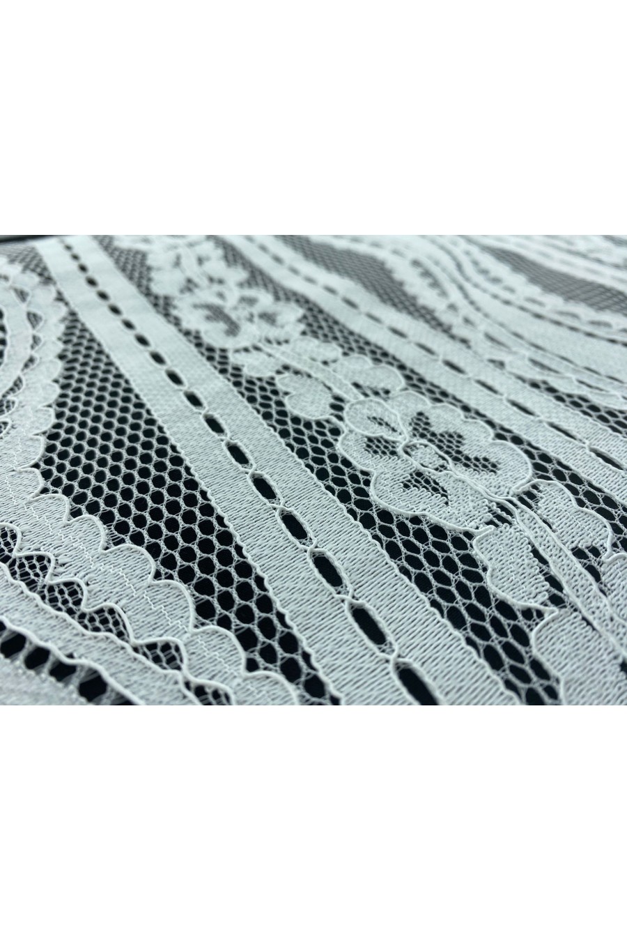 6200 DANTEL/İTHAL/LEZ/PAMUK NAYLON/KORDLU/SİYAH/145 CM