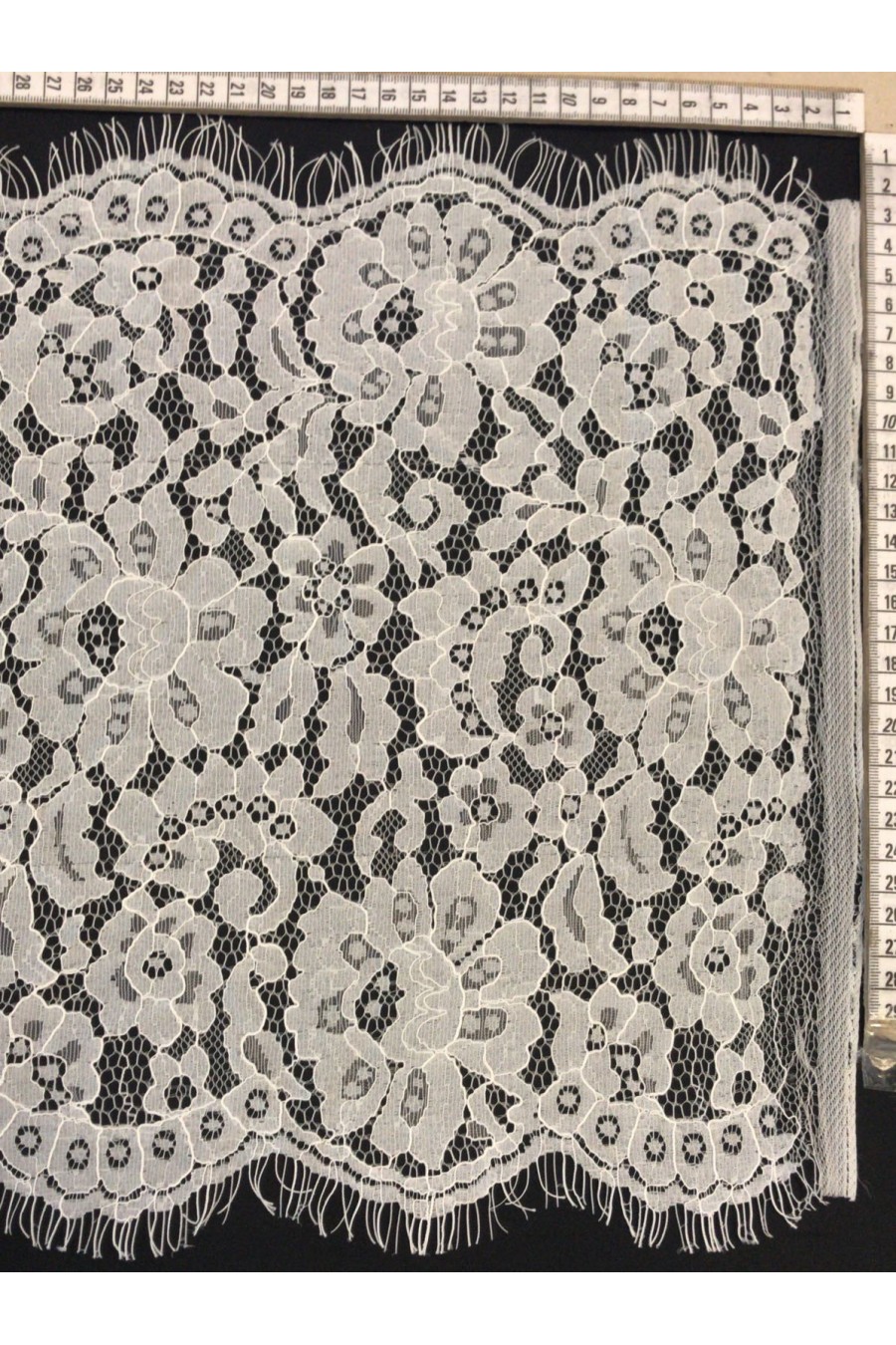 Off White Renk Kordlu Sakallı Naylon Bant