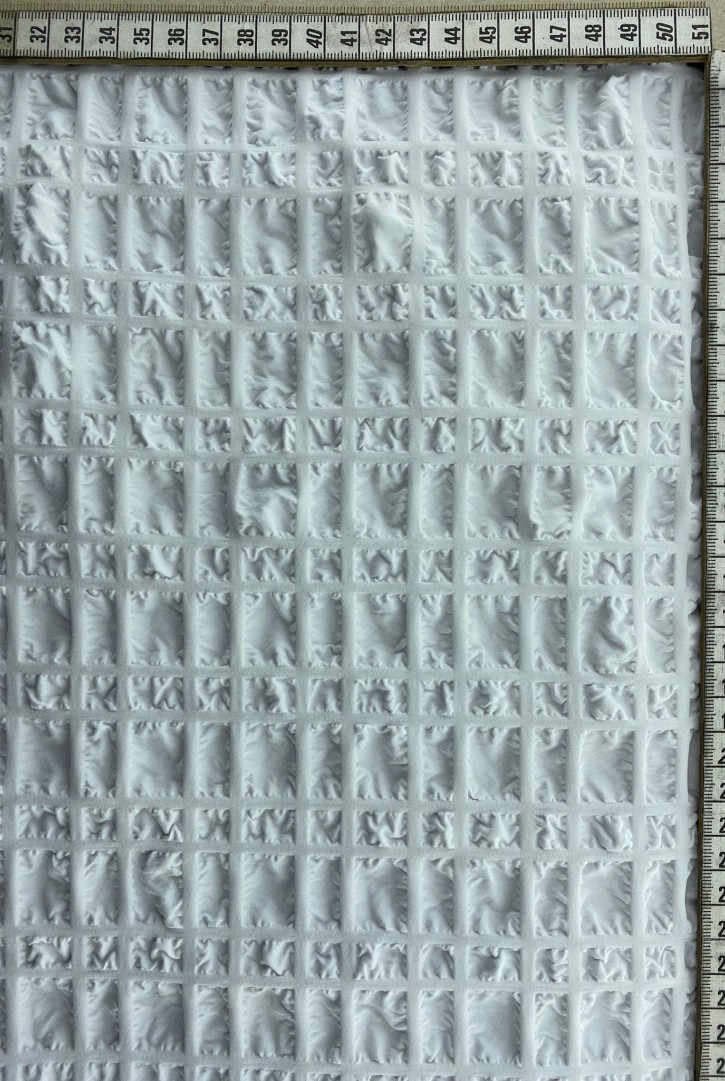 3 Boyutlu Likralı Beyaz Kumaş