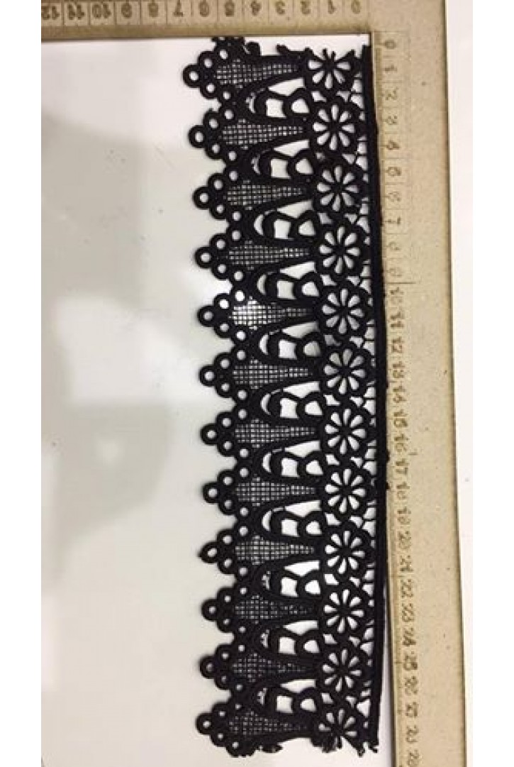 Güpür Mat Polyester Brode Bant - Ham