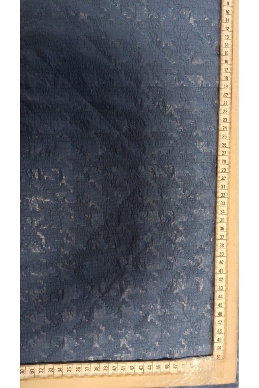 İndigo Renk Kapitone Deri Kumaş | 150 gr Elyaflı Likralı Yerli Kumaş