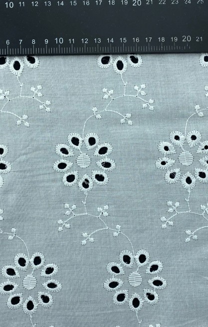 Bohrerli Yerli Pamuk Polyester Vual Brode