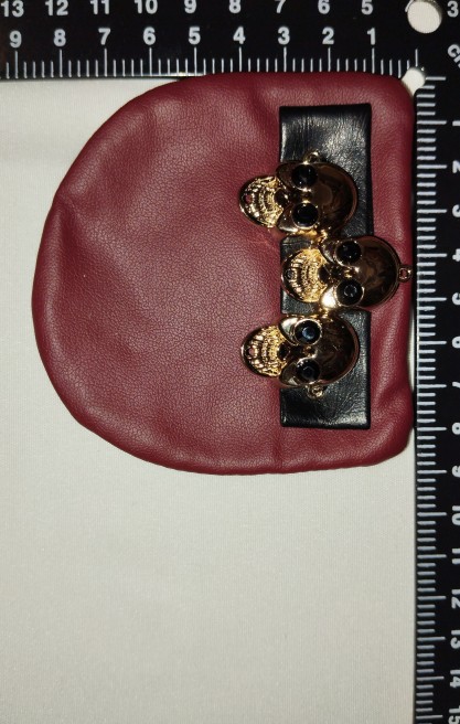 Turuncu PU Kurukafa Aksesuarı – Göz Alıcı Detay