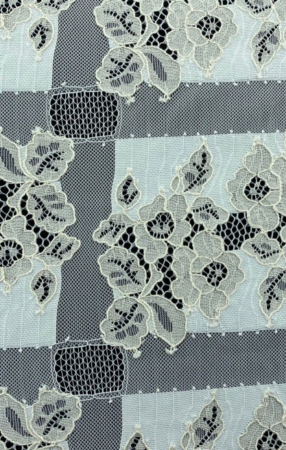 İthal Pamuk Naylon Fikseli Dantel 145 cm