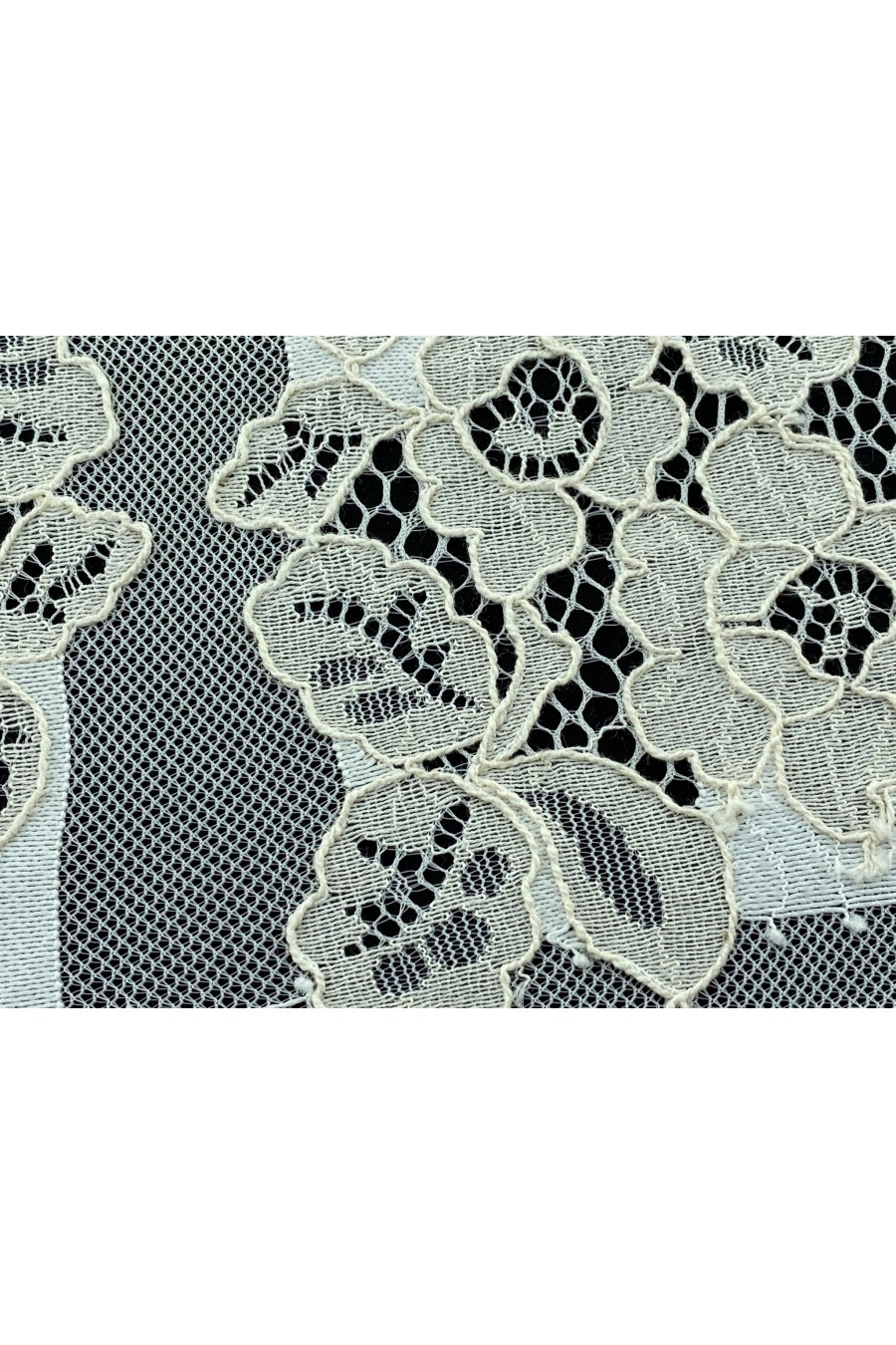 10996-KG Mavi Pamuk Naylon Dantel