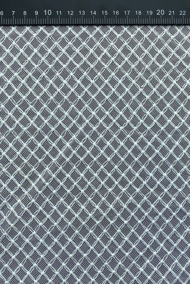 Siyah Tül Üzeri Polyester Brode