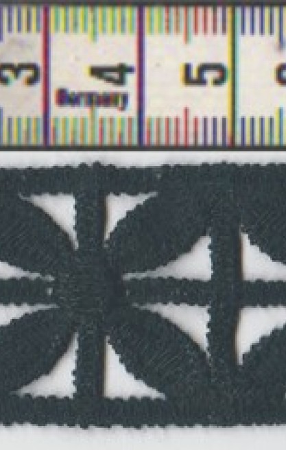 Bej Güpür Brode Bant, Mat Polyester