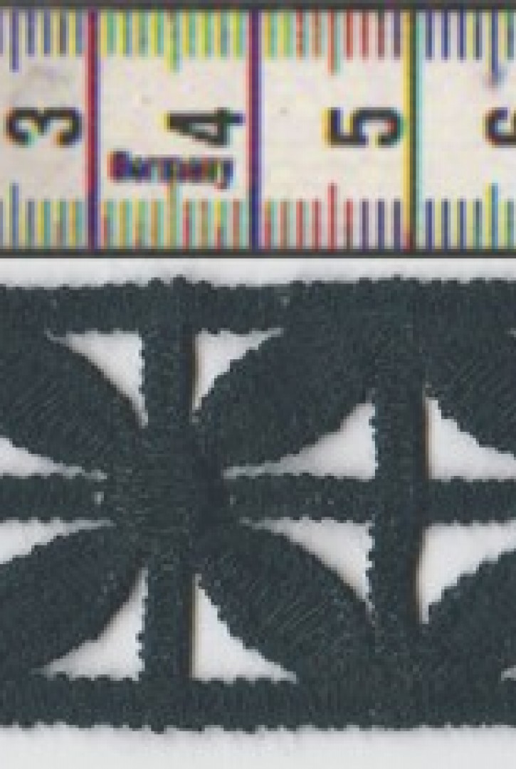 Bej Güpür Brode Bant, Mat Polyester