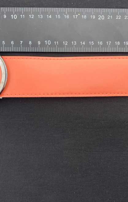 Somon Renk Suni Deri Kemer - 100 cm