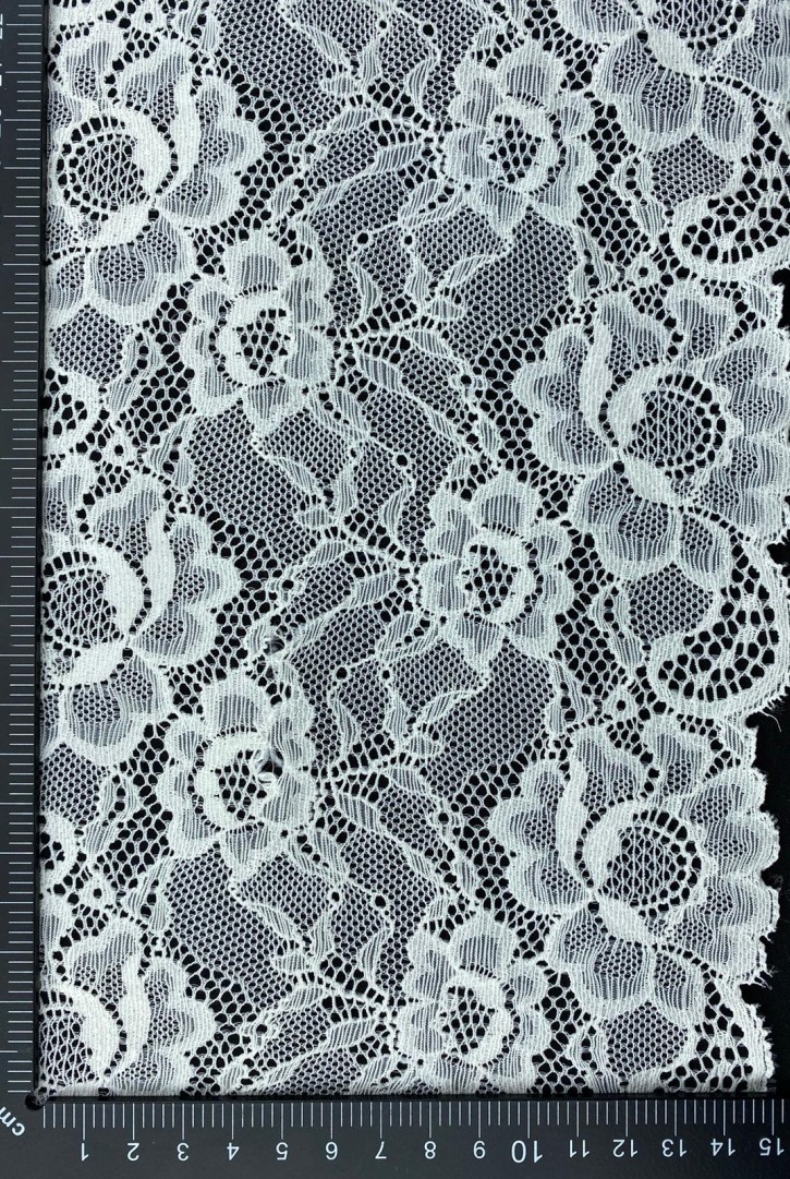 Vişne Renk Bant Polyester Yerli Dantel - 17 cm