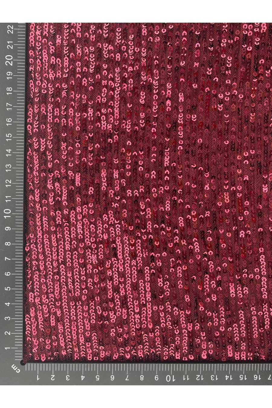 Pembe Pullu Likralı Tül Kumaş, 150 cm