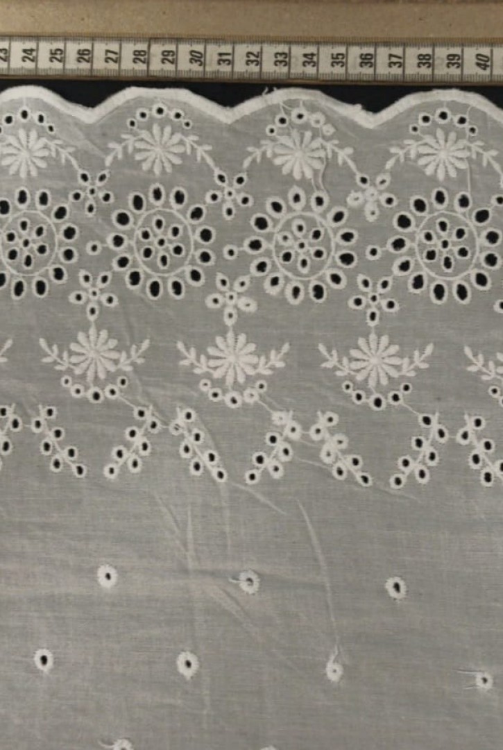 45 cm Mat Polyester Bohrerli Vual Brode Bant - Kasar İşlemeli, Yerli