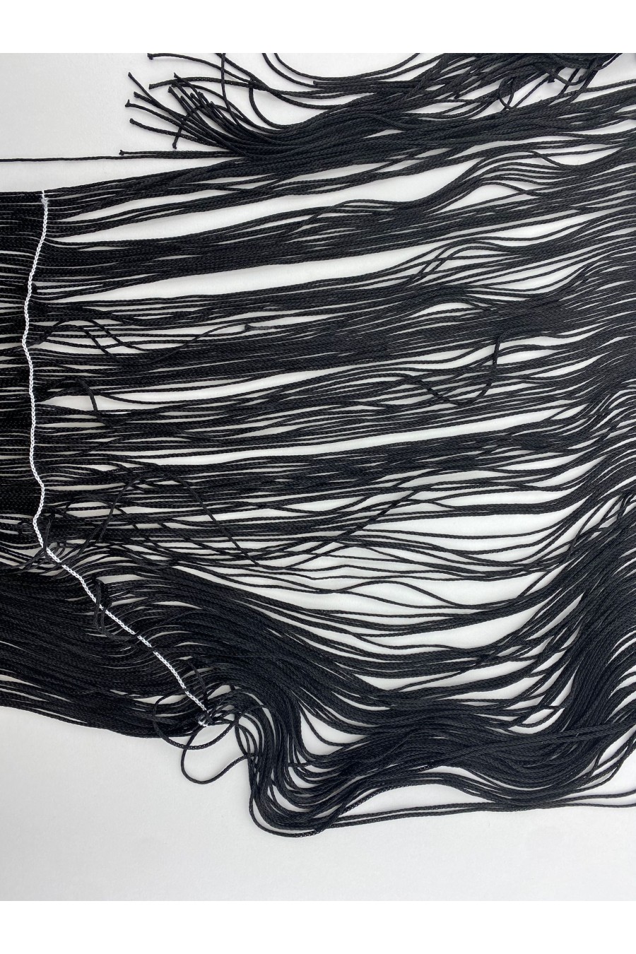 7407 SAÇAK/YERLİ/BANT/POLYESTER/SİYAH/50 CM