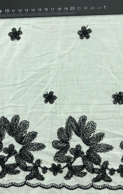 Siyah İplikli Kasar Brode