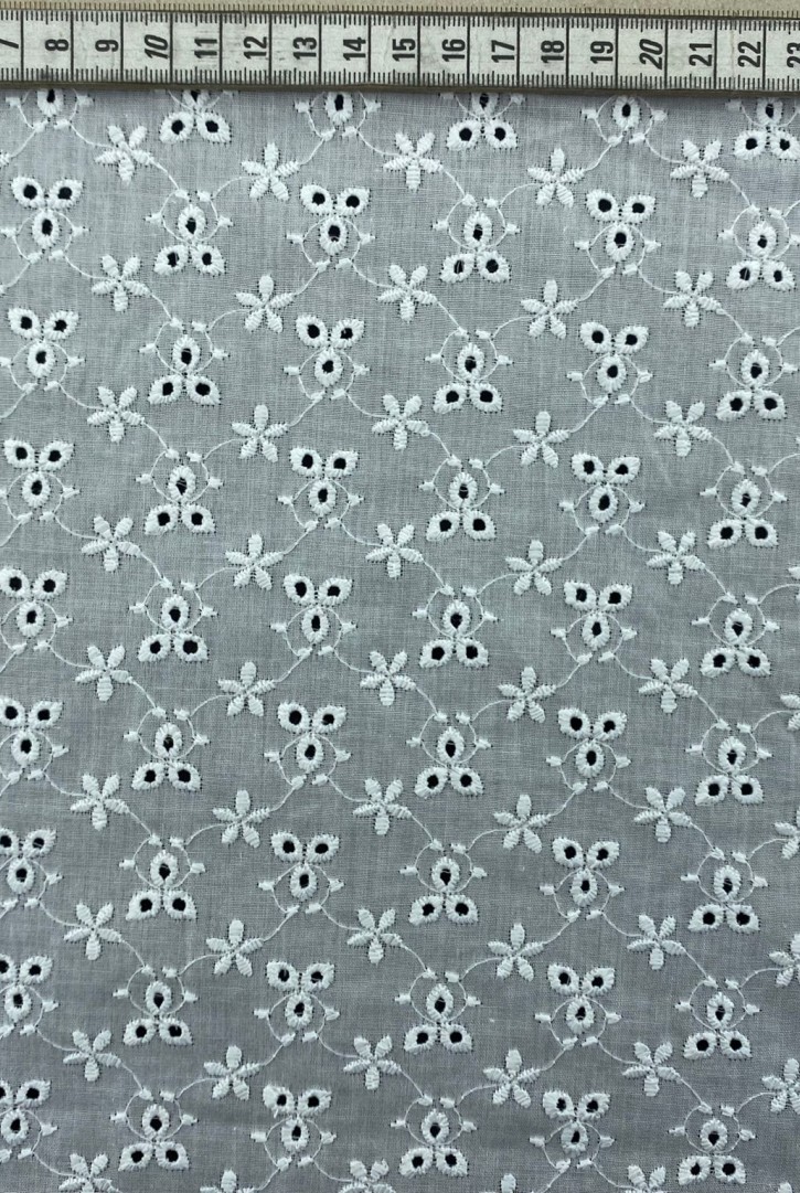 Kasar Bohrerli Vual Pamuk Polyester Brode, 130 cm