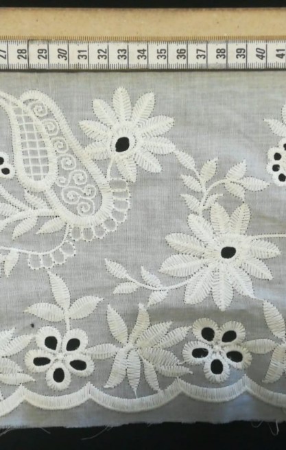 Benetton Yeşili Pamuk Polyester Brode