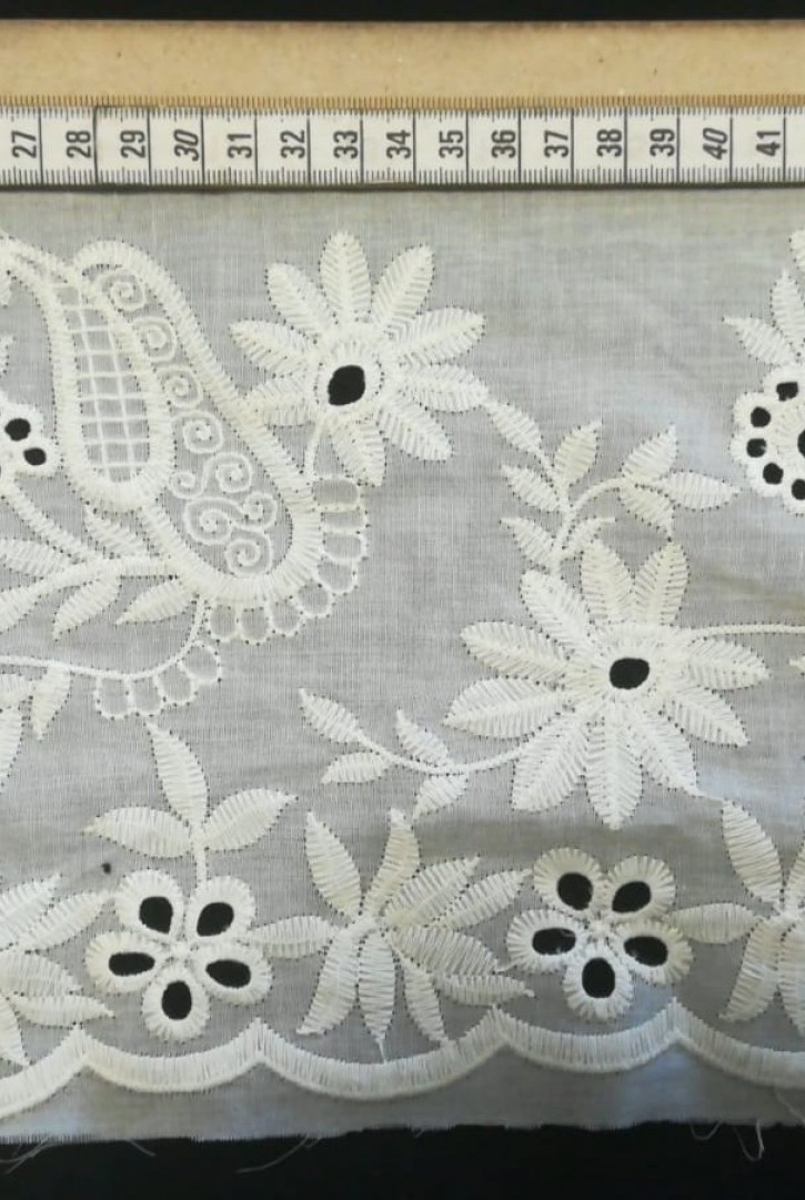 Benetton Yeşili Pamuk Polyester Brode