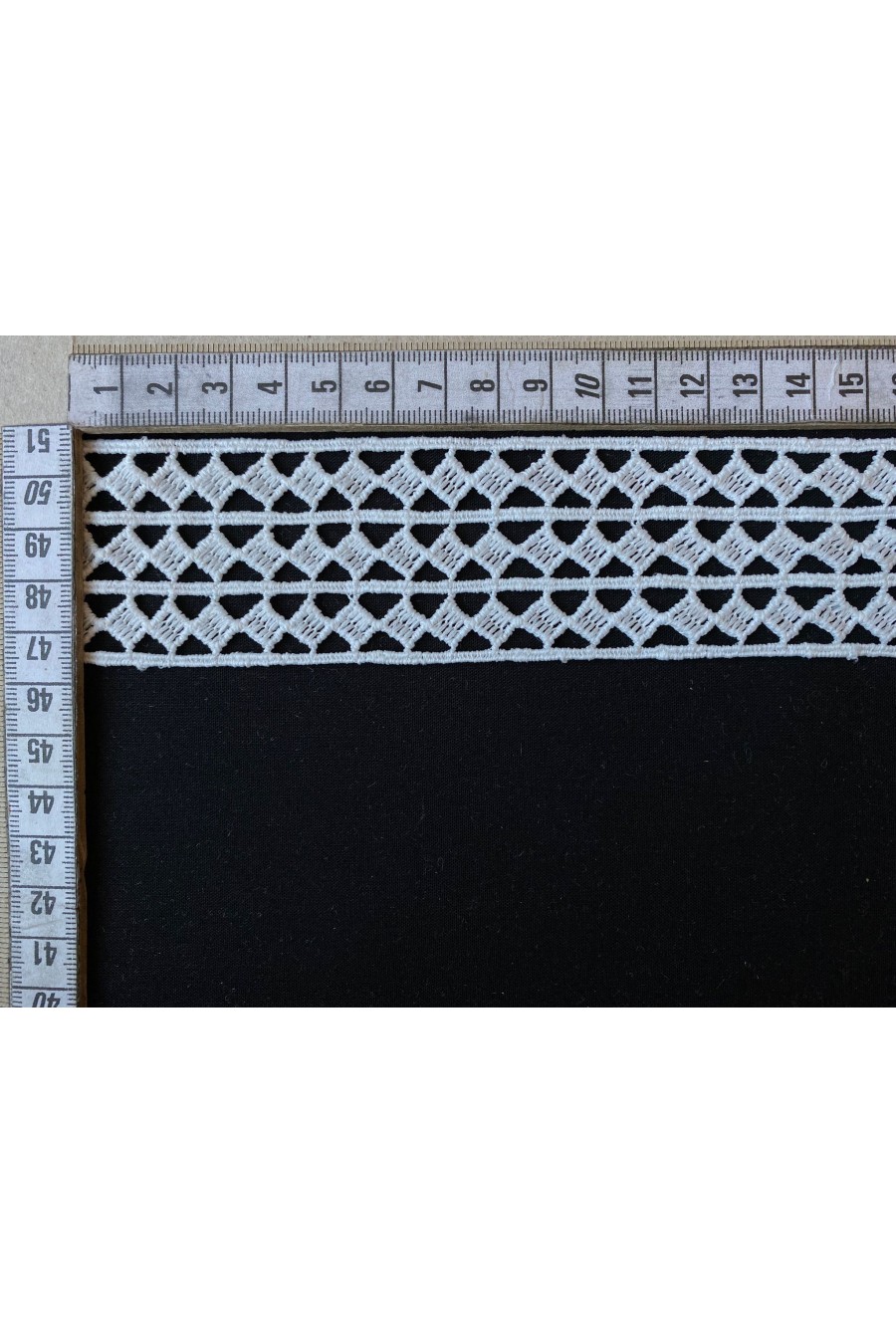 Blanc Casse Renkli Polyester Brode Bant