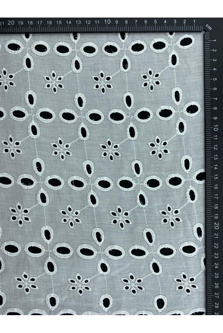 Brode Yerli Vual Bohrer İşlemeli Polyester Kumaş