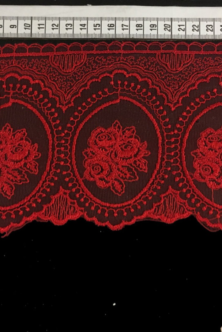 Gold Tül Üzeri Brode Bant, 12F0003 Polyester