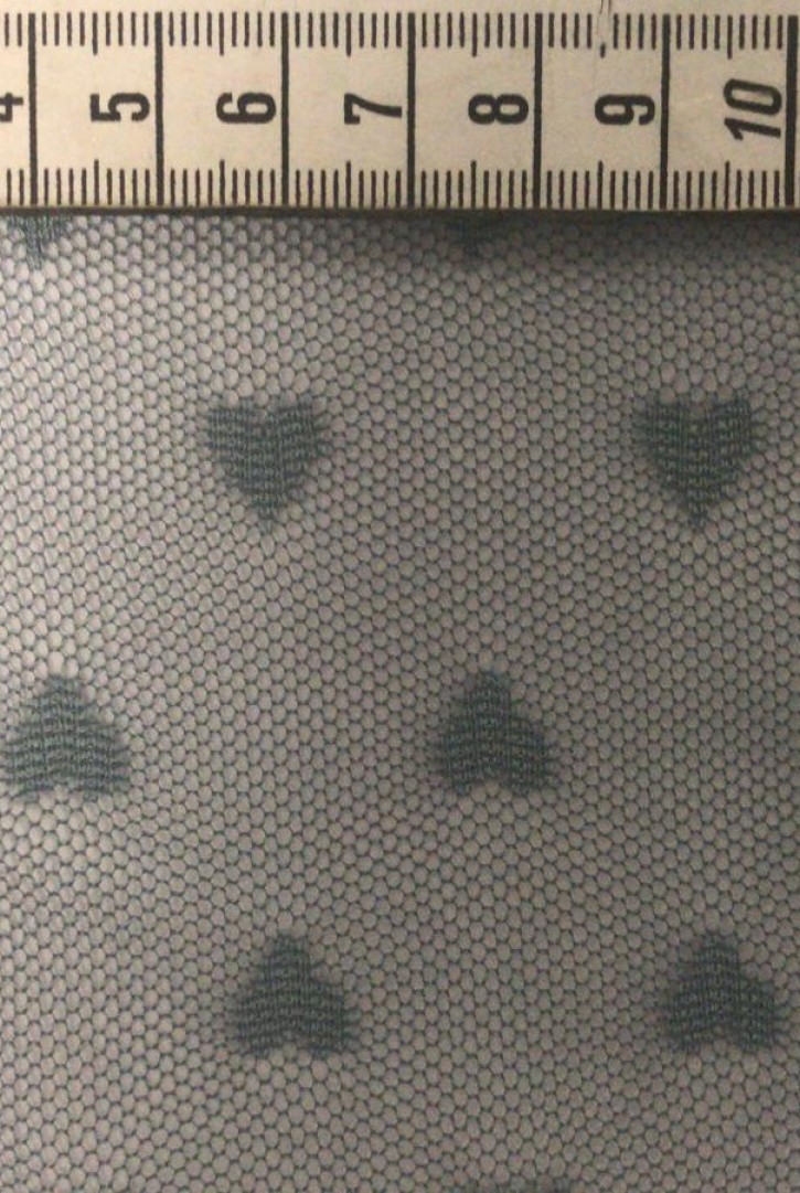 Kırmızı Tül Üzeri Yerli Polyester Dantel