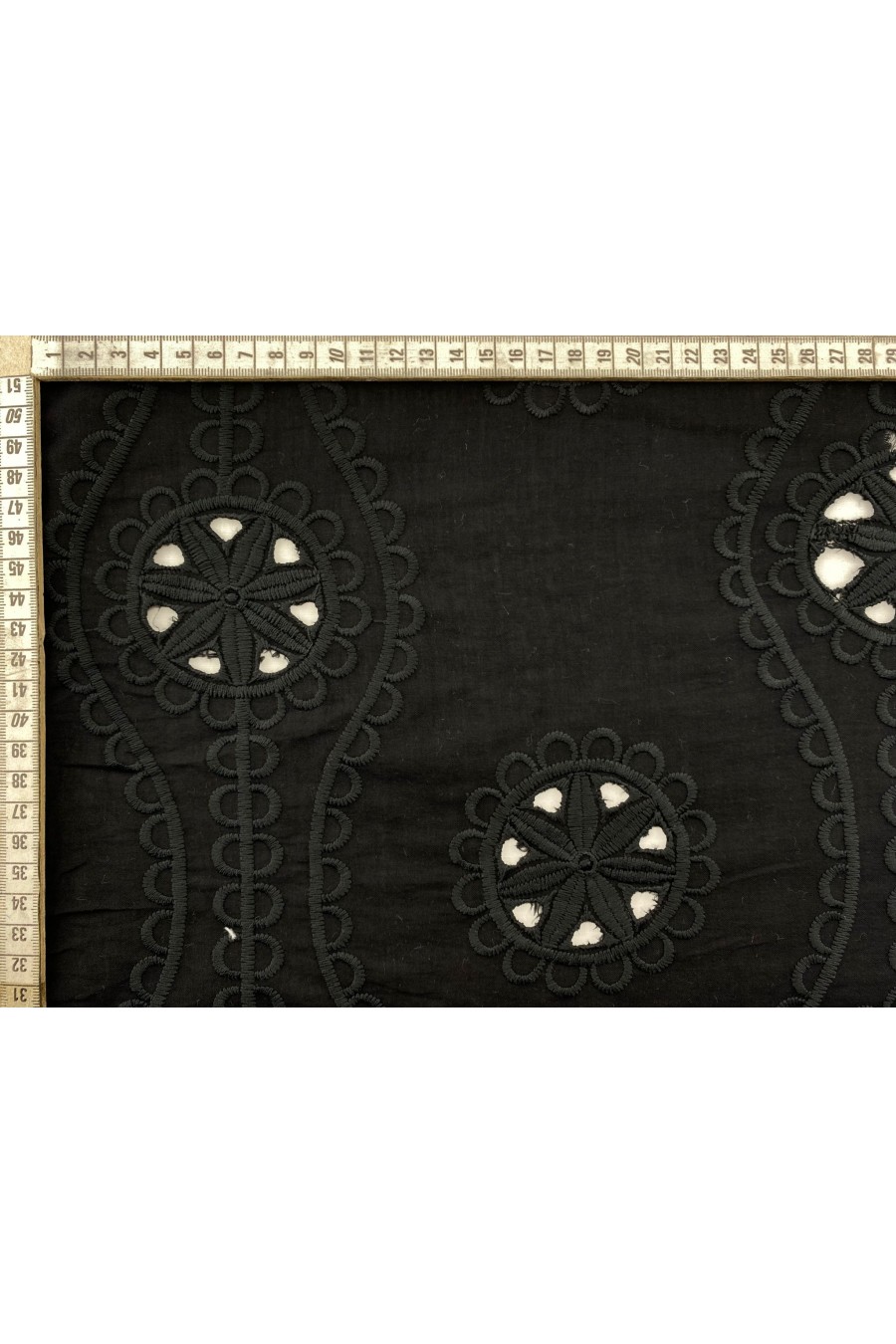 Siyah 2. Kalite Mat Polyester Vual Brode