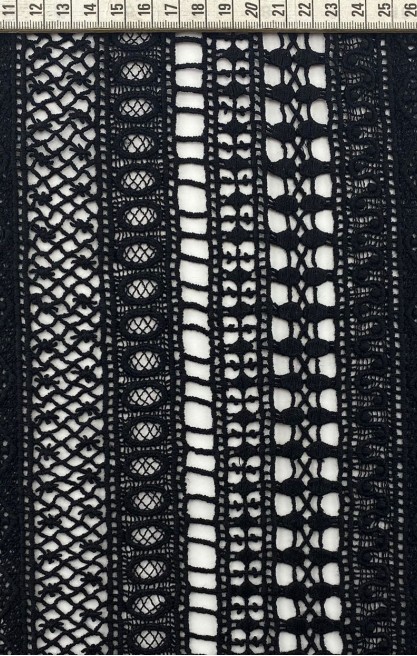 19 cm Siyah Bant Brode