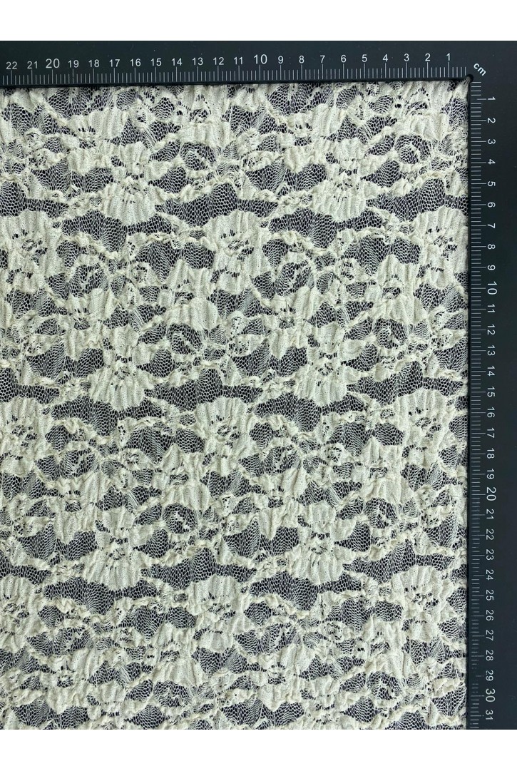 16349 DANTEL/YERLİ/LEZ/POLYESTER/LİKRALI/BEYAZ/170 CM