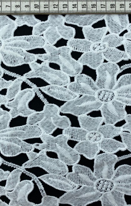 Siyah Mat İthal Polyester Brode