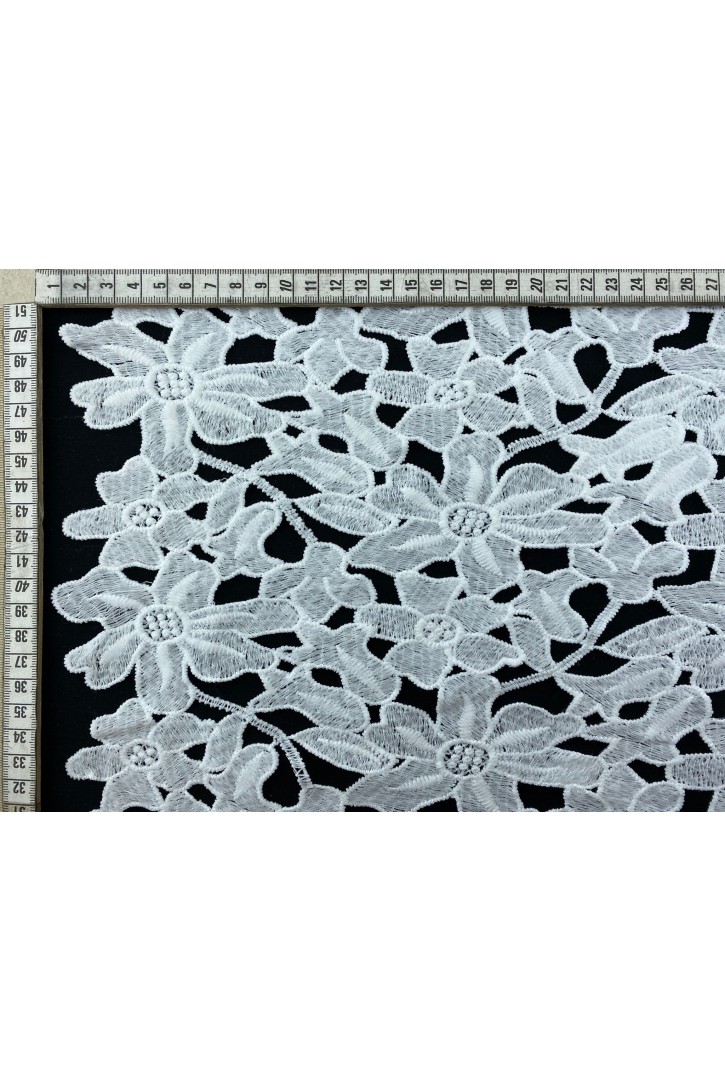 Siyah Mat İthal Polyester Brode