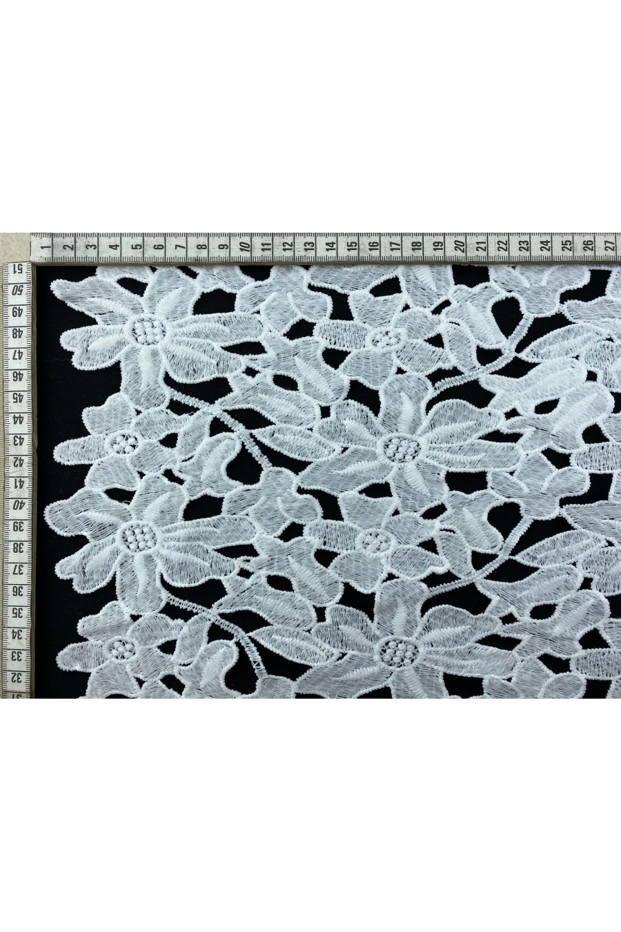 Siyah Mat İthal Polyester Brode