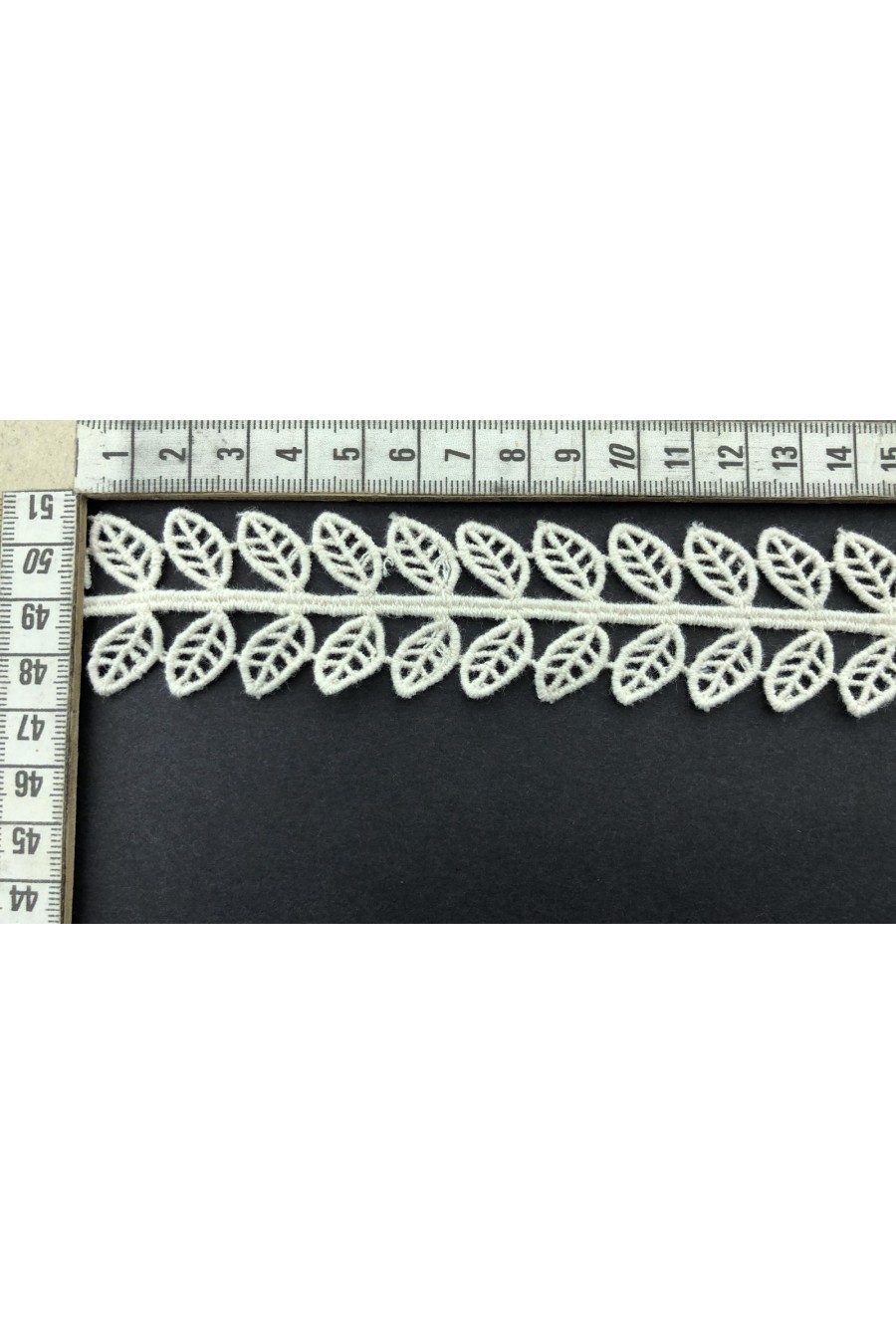 3,5 cm Ham Mat Polyester Güpür Brode Bant