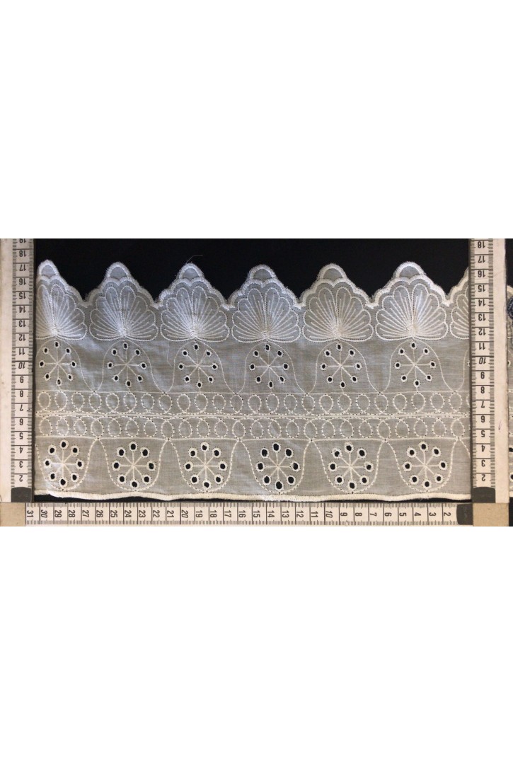 Kasar İşlemeli Pamuk Vual Brode Bant - Yerli Üretim