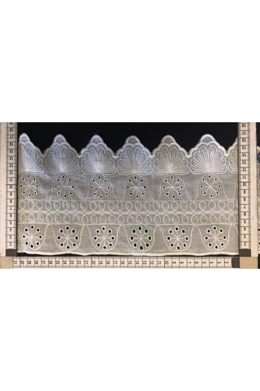 Kasar İşlemeli Pamuk Vual Brode Bant - Yerli Üretim